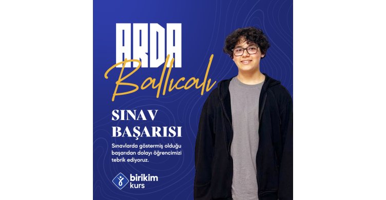 Arda Ballıcalı Sınav Başarısı!