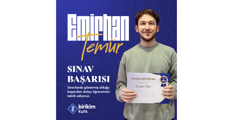 Emirhan Temür Sınav Başarısı!